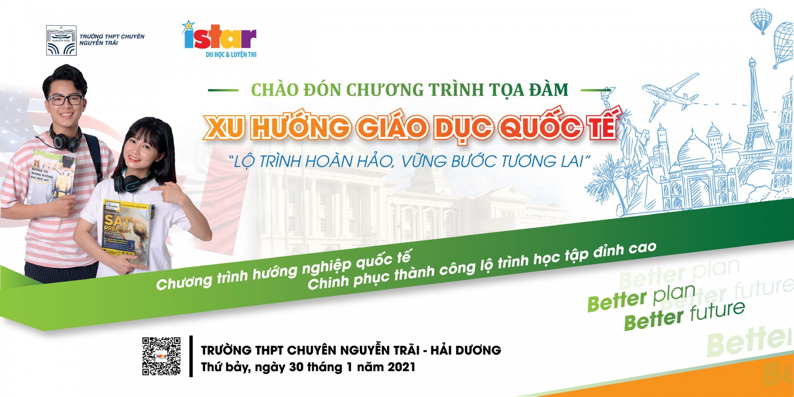 CHƯƠNG TRÌNH TỌA ĐÀM XU HƯỚNG GIÁO DỤC QUỐC TẾ “Lộ trình hoàn hảo, vững bước tương lai”